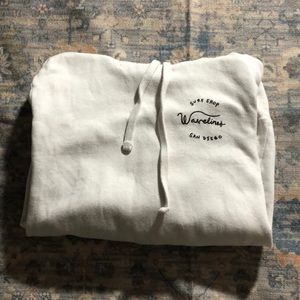 White San Diego Surf Shop Hoodie